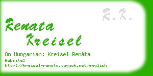renata kreisel business card
