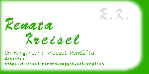 renata kreisel business card